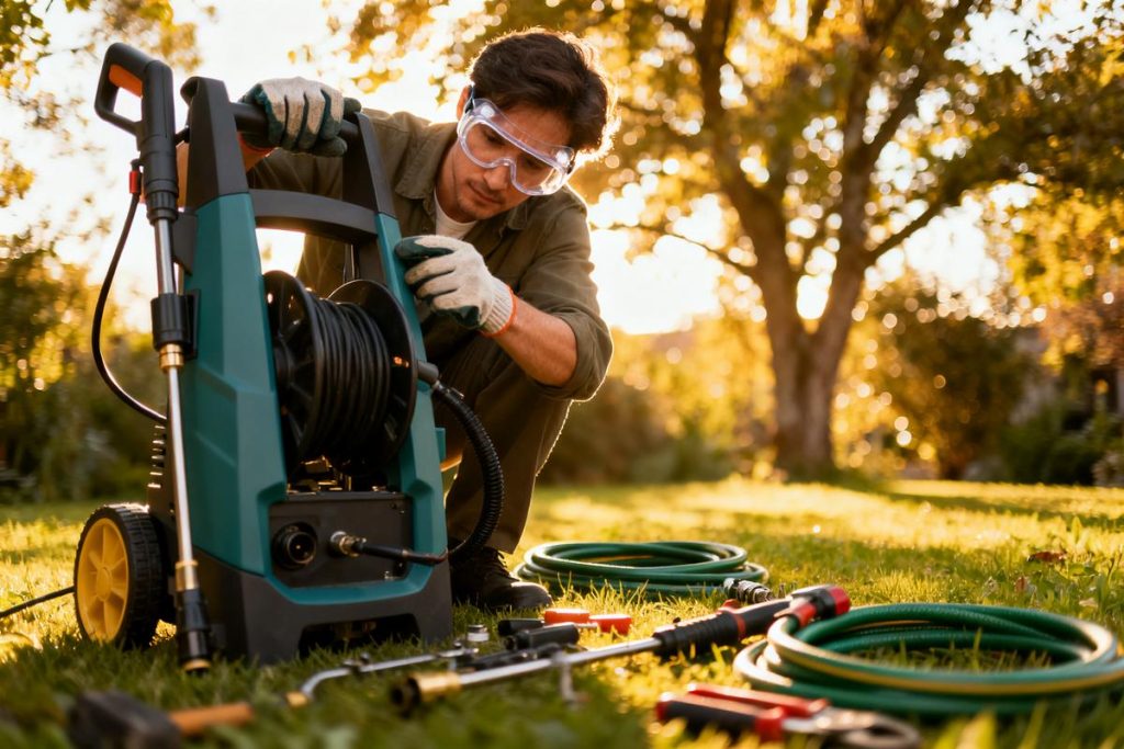 Nettoyeur haute pression moteur tourne mais pas de pression : causes et solutions